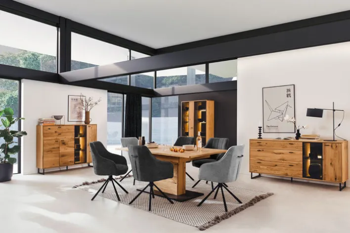 Esstisch AREZZO Wildeiche 180 x 100 cm