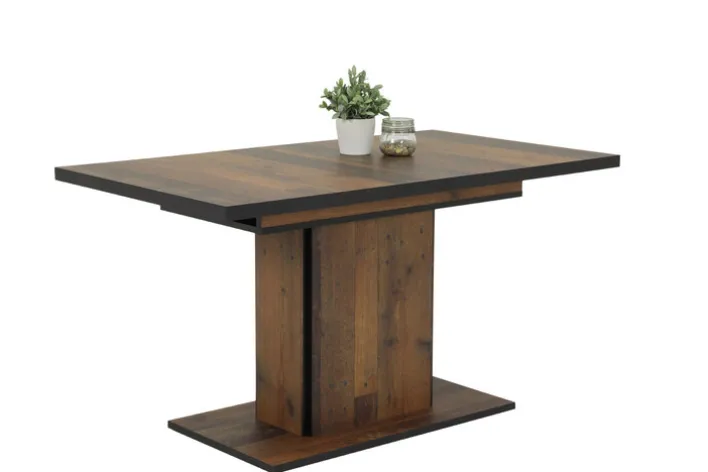 Esstisch ARIANA 120-160 x 80 cm braun