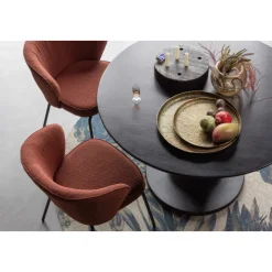 Esstisch BLANCO 120 cm rund Mangoholz schwarz