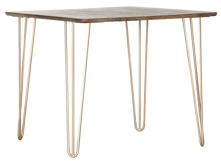 Esstisch GLORIA braun/ gold