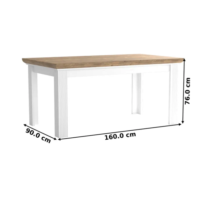 Esstisch JASMIN 160-220x76x90 cm