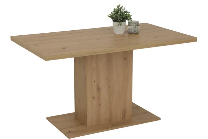 Esstisch LINN 138 x 80 cm Artisan-Eiche-Dekor braun