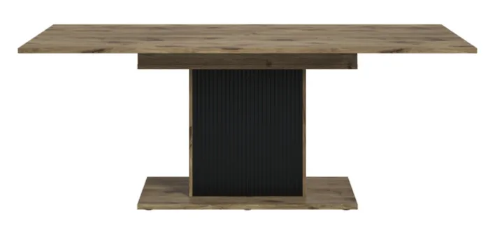 Esstisch Lou 160 x 90 x 76 cm ausziehbar Nox Oak Nachbildung Braun