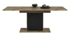 Esstisch Lou 160 x 90 x 76 cm ausziehbar Nox Oak Nachbildung Braun