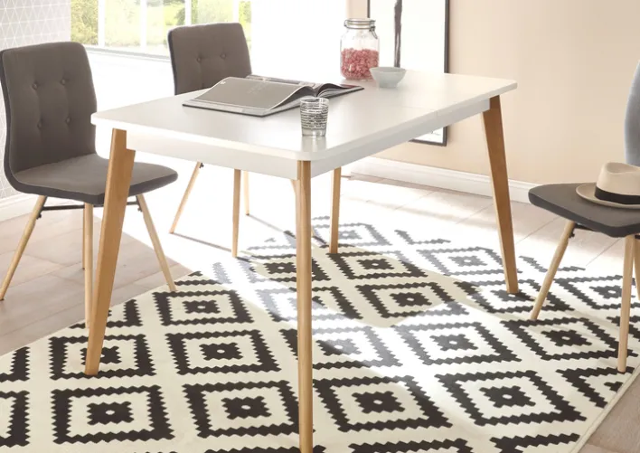 Esstisch SVANTE Scand Oak Dekor/Weiss