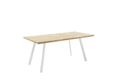 Esstisch TIANA 180 x 90 cm braun/weiß