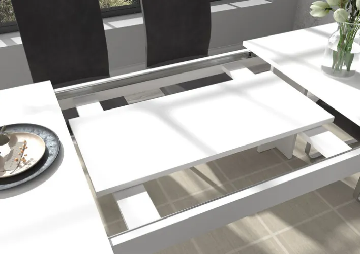 Esstisch TITAN 160 - 200 x 90 cm weiß