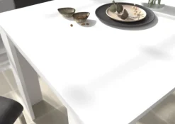 Esstisch TITAN 160 - 200 x 90 cm weiß