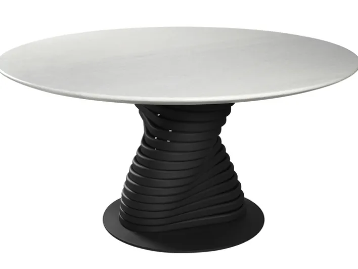 Esstisch TRIEST Onyx weiß