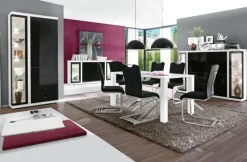 Esszimmerstuhl AMATI ST M5 MF Edelstahl /Lederlook schwarz