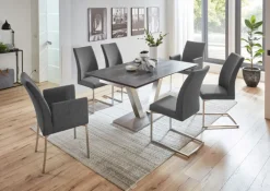 Esszimmerstuhl AMICO X16-AL Slate steingrau