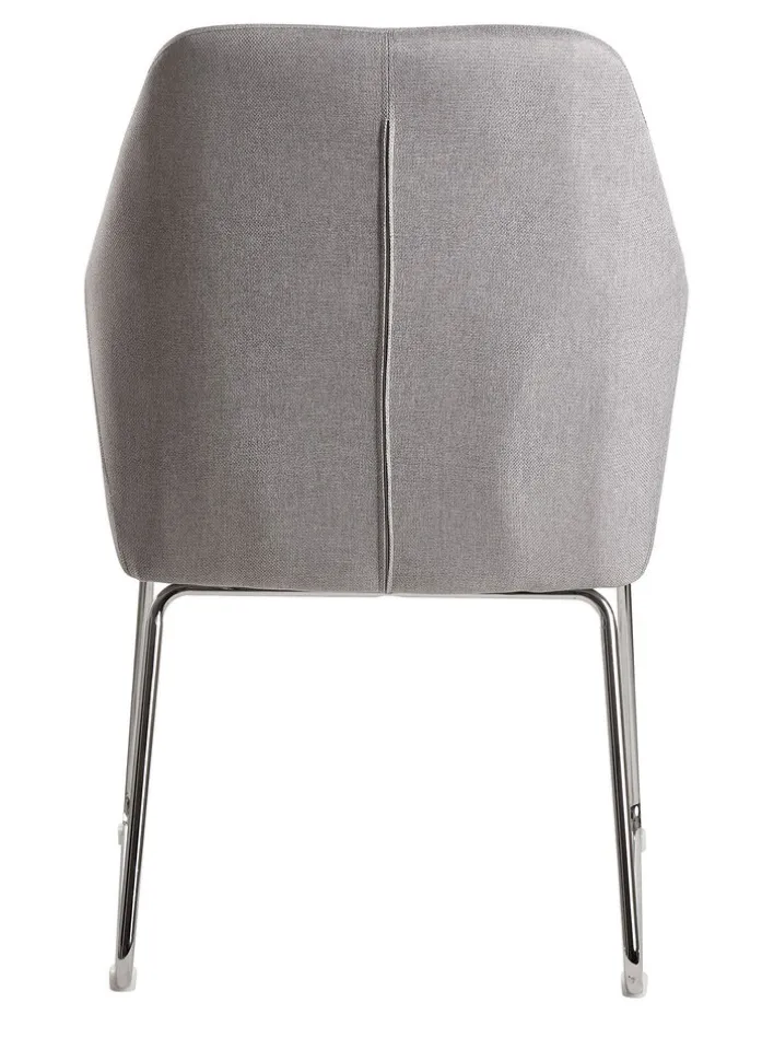 Esszimmerstuhl grau/ silberfarbig