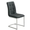 Esszimmerstuhl HURLEY Lederlook anthrazit