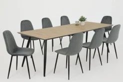 Esszimmerstuhl MIRA 2er Set grau