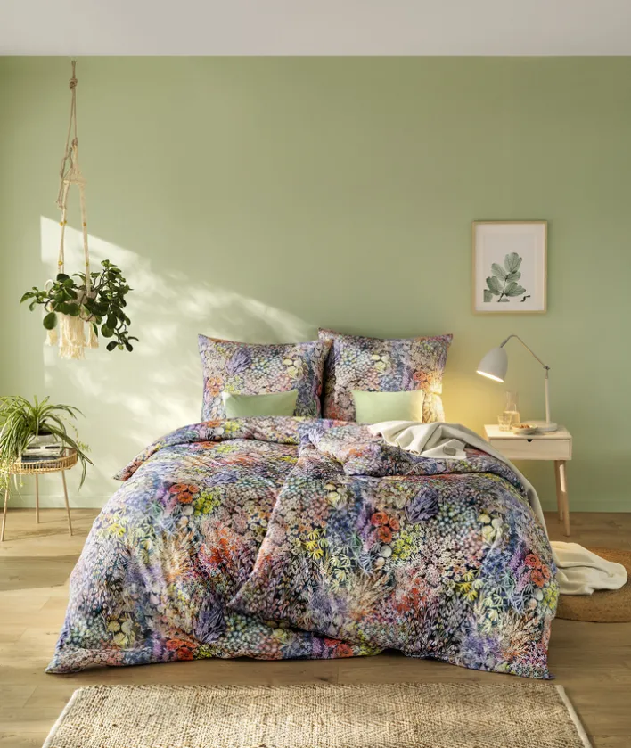 ESTELLA Mako-Satin Bettwäsche ROSALIE 135 x 200 cm mehrfarbig