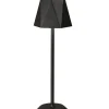 FABAS LUCE Akku LED Tischlampe KATY schwarz