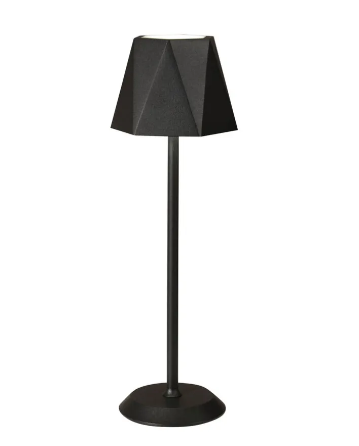 FABAS LUCE Akku LED Tischlampe KATY schwarz