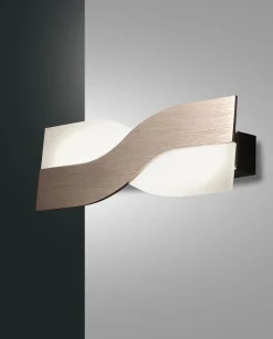 FABAS LUCE LED Wandleuchte RIACE kupferfarbig