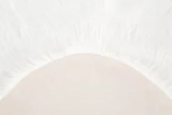 Fellteppich OVIUM 55 x 80 cm weiß