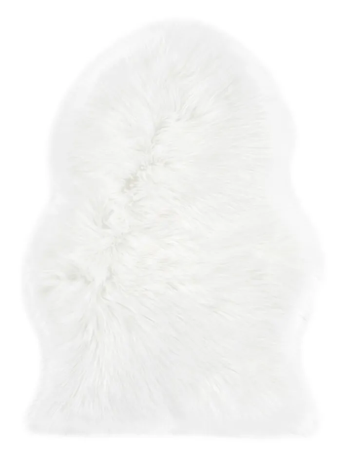 Fellteppich OVIUM 55 x 80 cm weiß