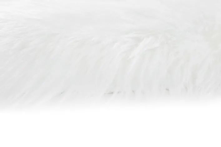 Fellteppich OVIUM 55 x 80 cm weiß