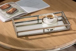 Fink Dekotablett COSIMA 20 x 40 cm Edelstahl