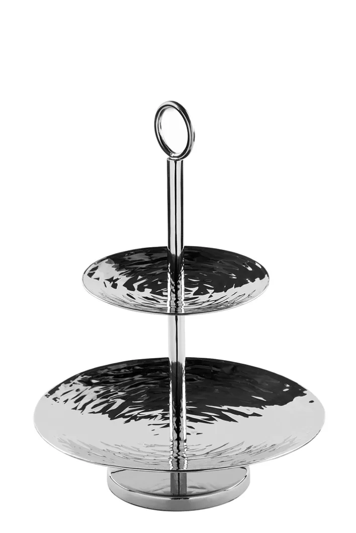 Fink Etagere TOBAGO 2stöckig silberfarbig