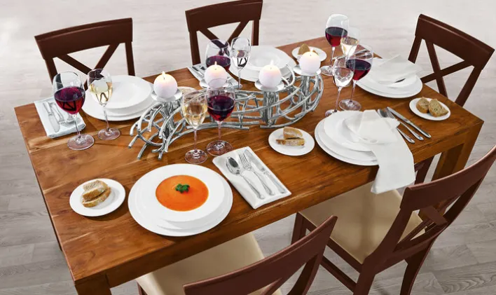 FINK Kerzenhalter CARA 80 cm Metall vernickelt silberfarbig