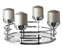 Fink Kerzenhalter ELISIO 42cm silberfarbig/vernickelt