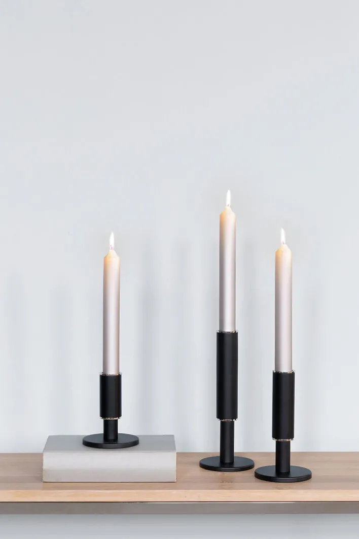 Fink Kerzenleuchter RITMO schwarz klein