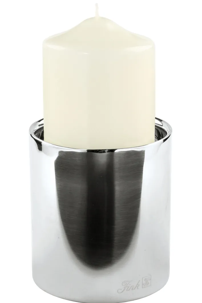 Fink Kerzenständer SOBRIO 11 cm silberfarbig