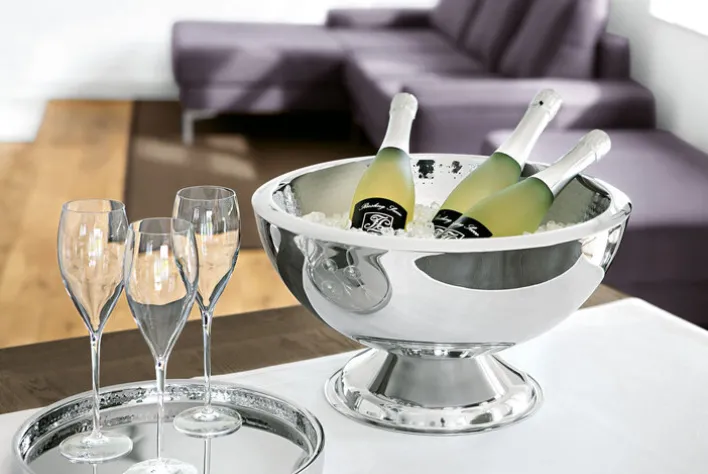 FINK Sektkühler PUNCHBOWL KALAS versilbert