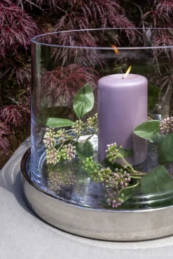 Fink Tablett NASSAU silberfarbig gehämmert