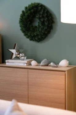 Fink Weihnachtsdeko Zapfen CONE 11 cm silberfarbig