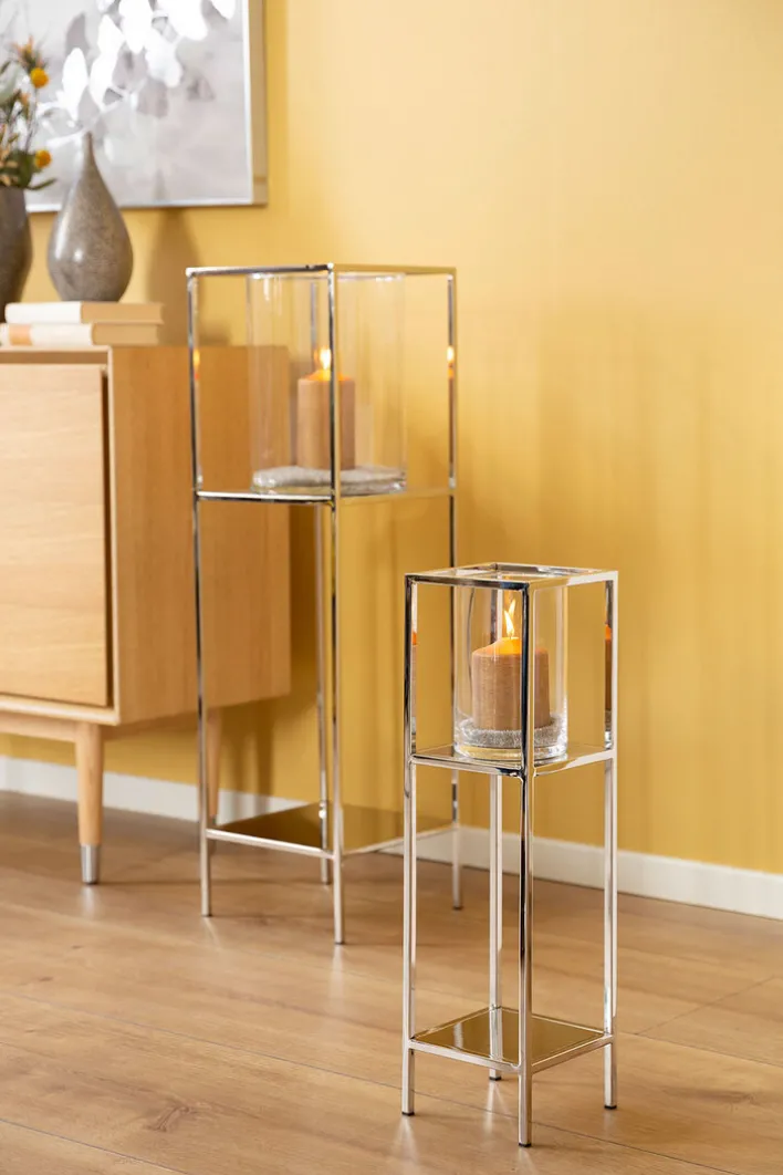 Fink Windlicht LEXA 57 cm vernickelt