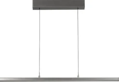 FISCHER & HONSEL LED Balkenpendel Valeno, Metall/Glas, 115 x 70 x 180 cm, satiniert Alu-/Nickelfarbig