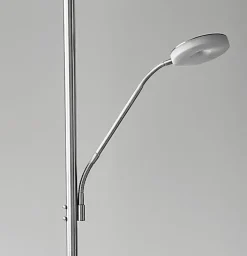 FISCHER & HONSEL LED Deckenfluter DENT 2-flg nickelfarbig