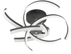 FISCHER & HONSEL LED Deckenlampe SUND TW schwarz/ weiß