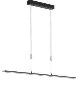 FISCHER & HONSEL LED Pendellampe METZ TW schwarz/ nickelfarbig