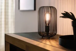 FISCHER & HONSEL Retrofit Tischlampe CAGE sandschwarz