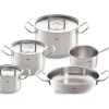 Fissler Topfset mit Stielkasserolle 5-tgl. ORIGINAL-PROFI COLLECTION