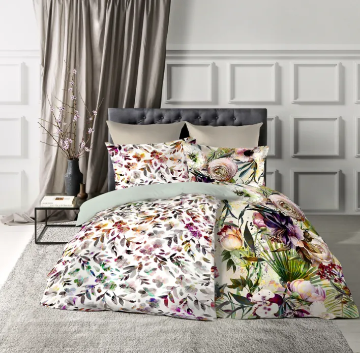 fleuresse Mako-Satin-Bettwäsche MILANO I 135 x 200 cm mehrfarbig