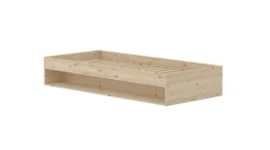 FLEXA Bett GROW mit Regal 90 x 200 cm braun