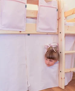 FLEXA Kinderbettvorhang DAWN 110 x 77 cm Rosa