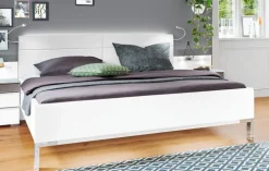 Futonbett CASSANO 180 x 200 cm Holznachbildung weiß