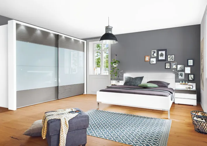 Futonbett CASSANO 180 x 200 cm Holznachbildung weiß