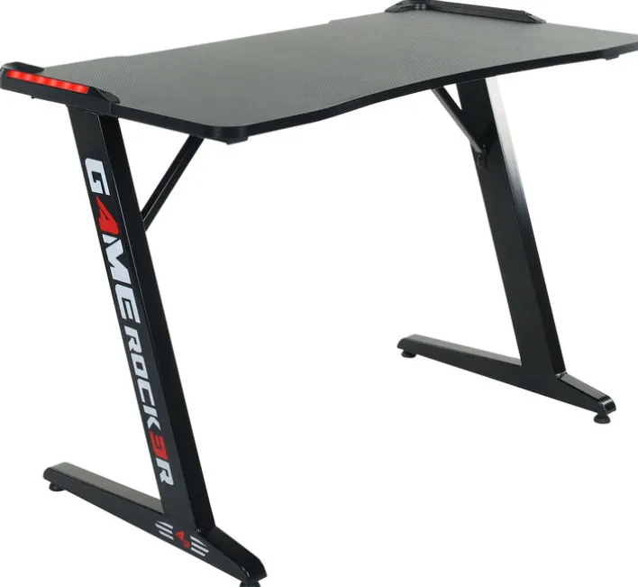 Gaming Tisch GAME ROCKER 110 x 60 cm schwarz