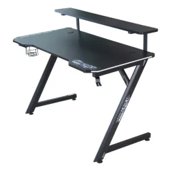 Gaming-Tisch MINECRAFT 120 cm schwarz/ grau