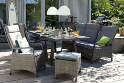 Garden FLAIR Garten Positionsstuhl LENA Omega braun