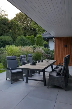 Garden FLAIR Garten Positionsstuhl LENA Omega braun